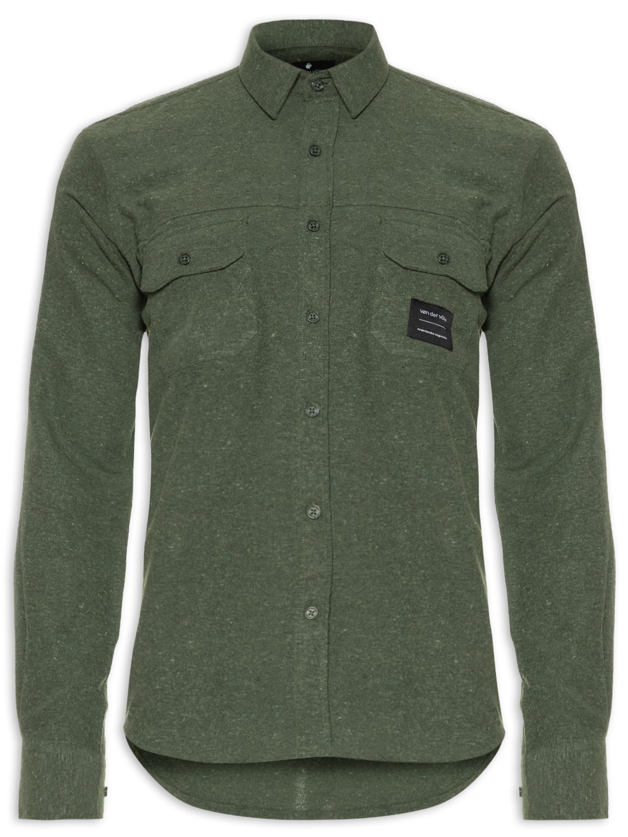 Camisa Masculina Flanela Mark Verde Von Der Volke