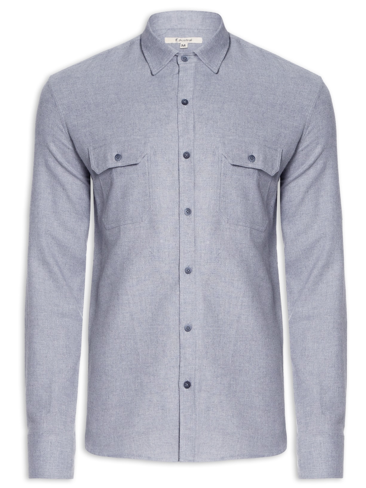 Camisa Masculina Flanela Oregon - Cinza