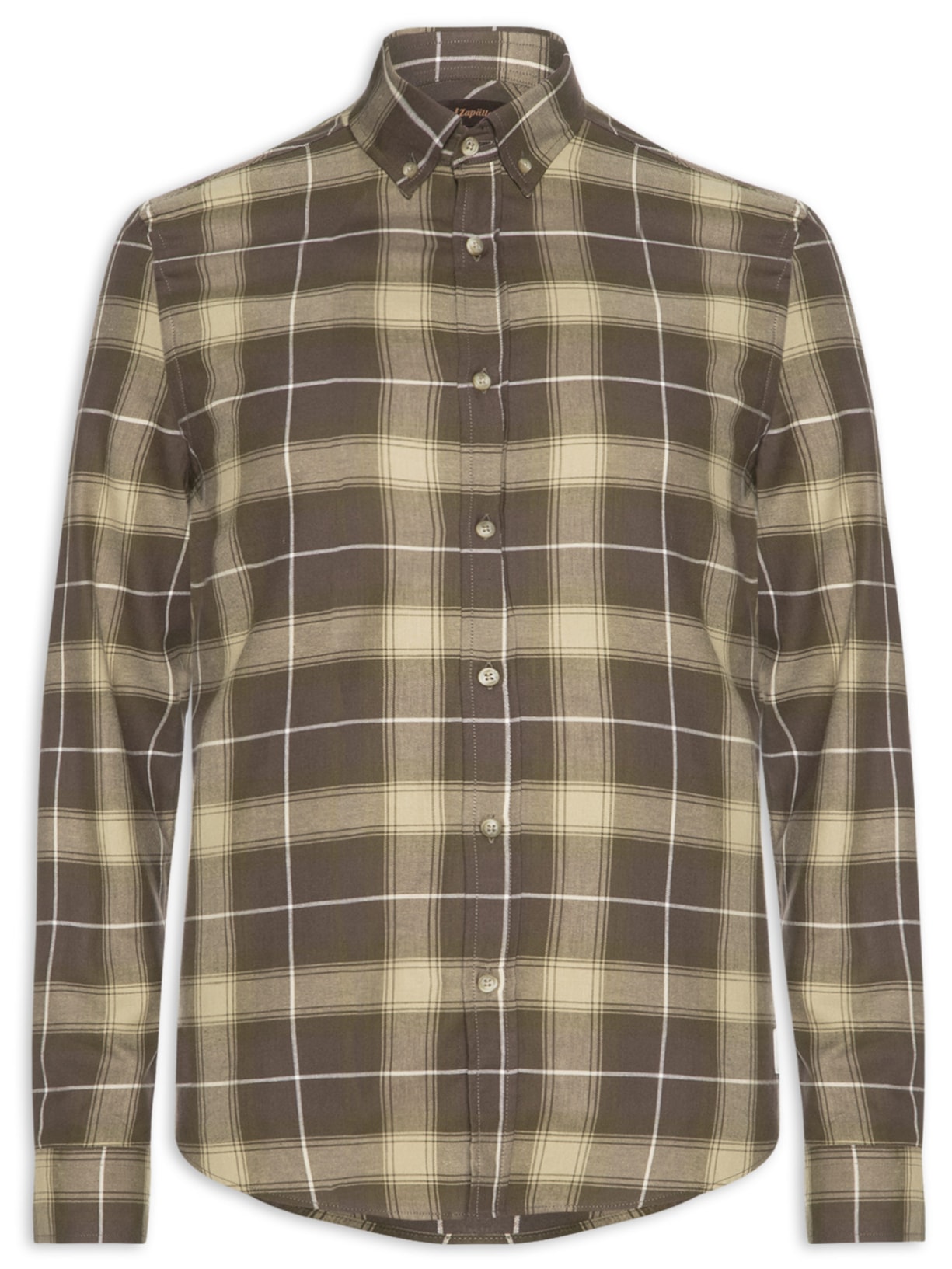 Camisa Masculina Flanela Xadrez - Marrom