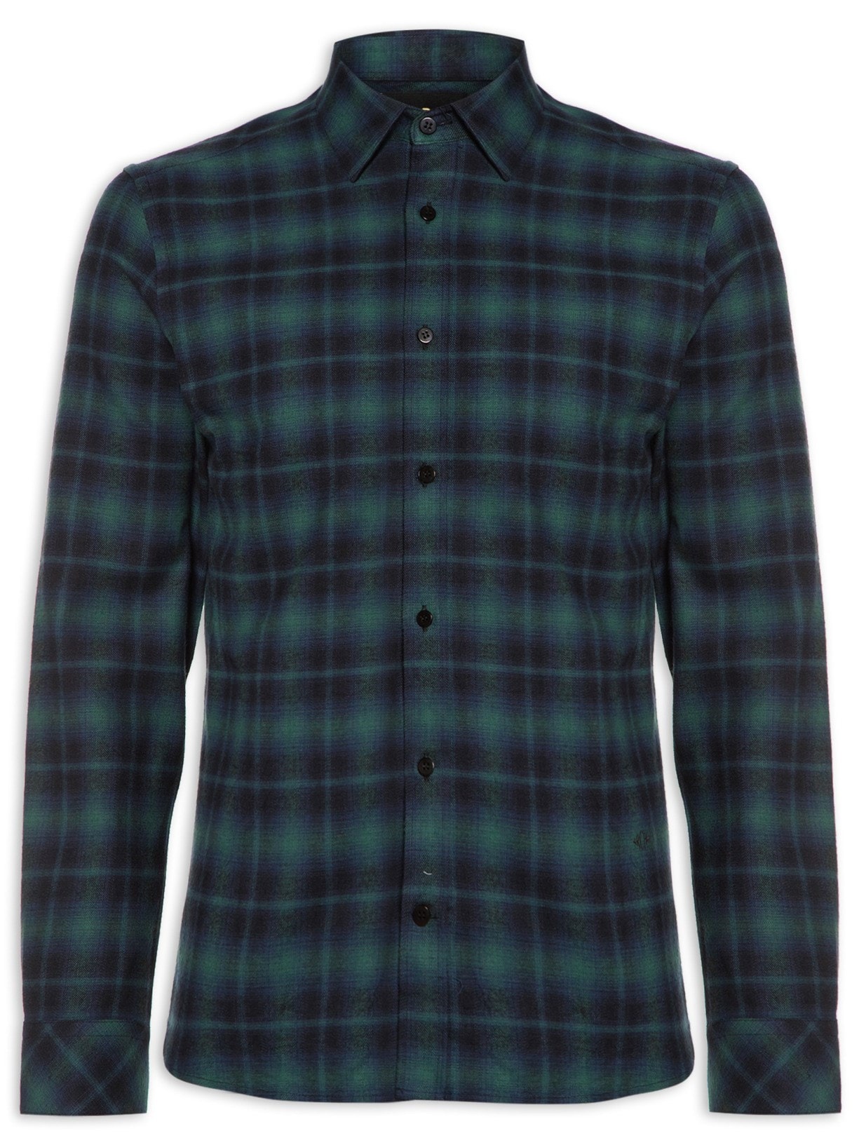 Camisa Masculina Flanela Xadrez Mauricio - Azul