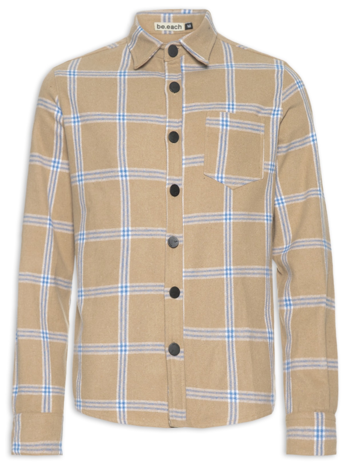 Camisa Masculina Flanelatto - Bege