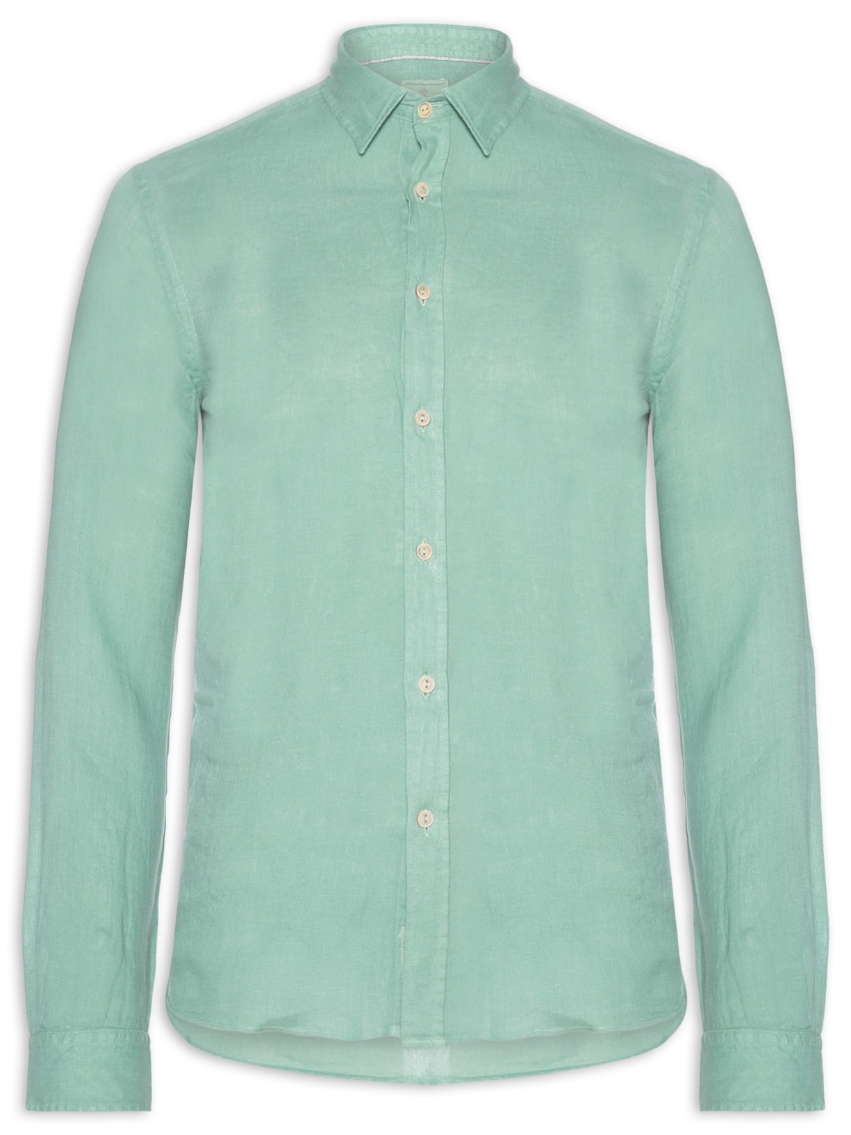 Camisa Masculina Formentera 100% Linho Verde Pineapple