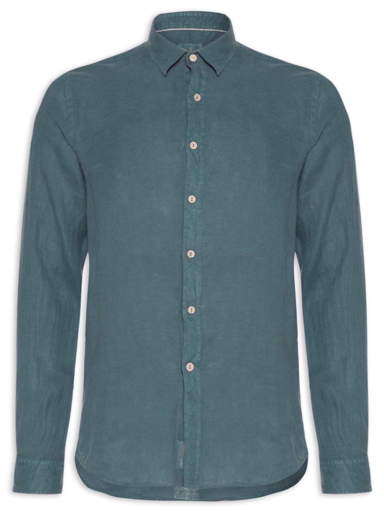 Camisa Masculina Formentera em Linho - Azul