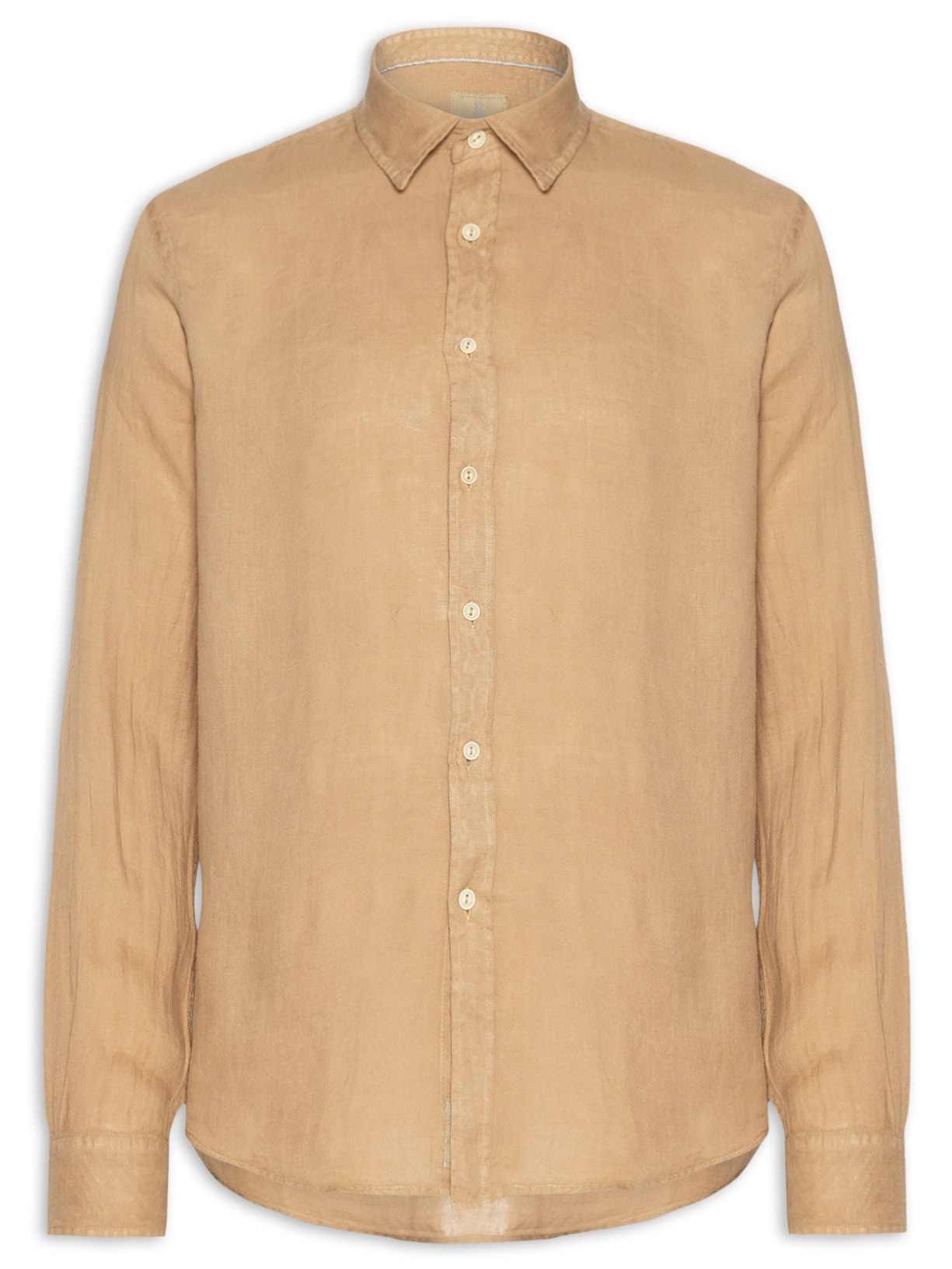 Camisa Masculina Formentera em Linho - Laranja