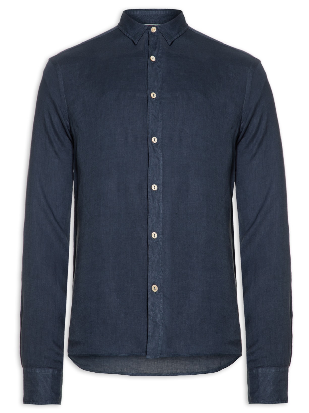 Camisa Masculina Formentera Linho Manga Longa - Azul