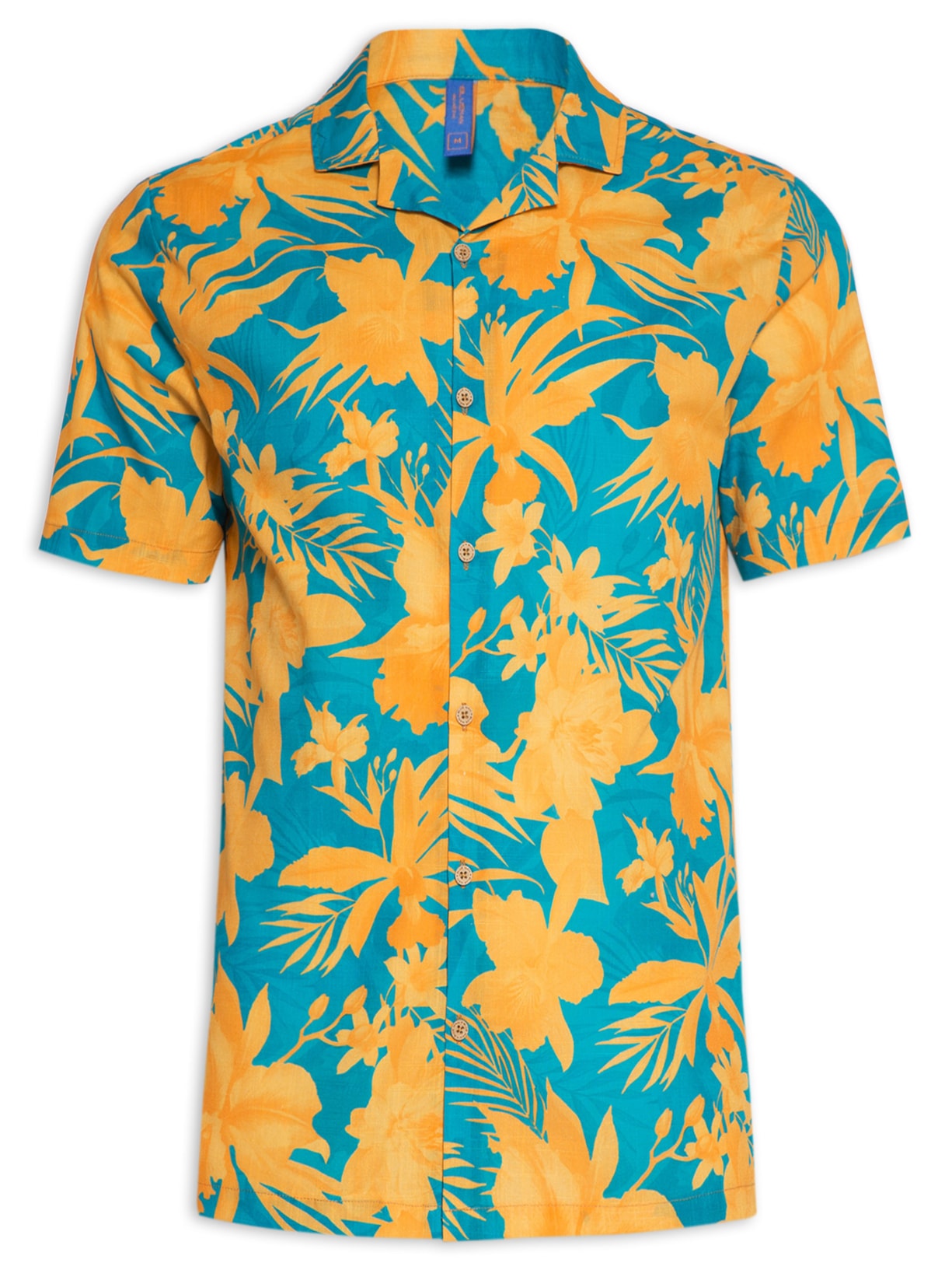 Camisa Masculina Free Orquidário - Amarelo