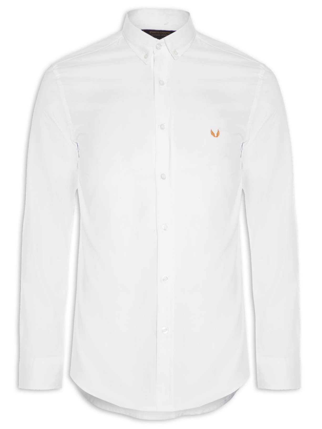 Camisa Masculina Fun Básica Oxfoard Olly Branco Spirito Santo
