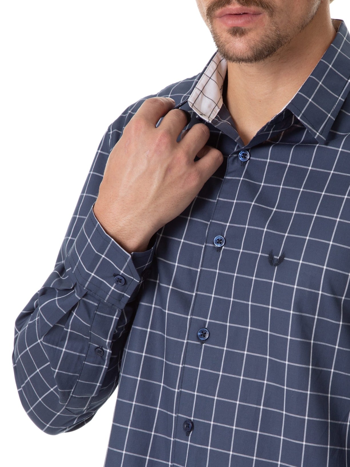 Camisa Masculina Fun David Plan Bill Azul Spirito Santo