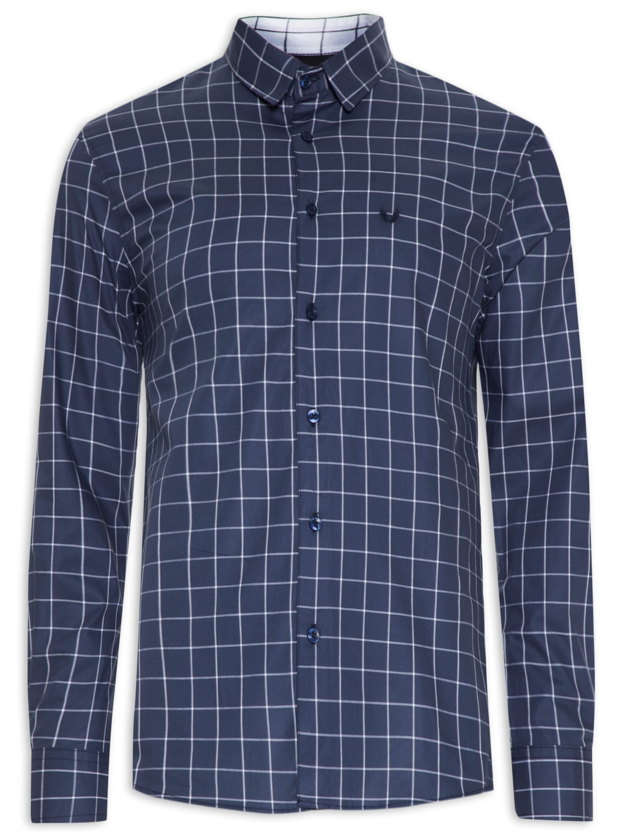 Camisa Masculina Fun David Plan Bill - Azul