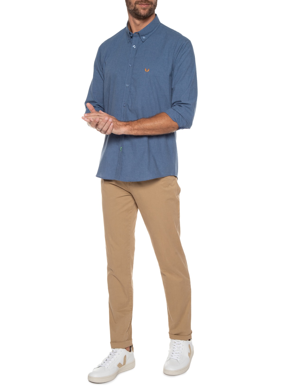 Camisa Masculina Fun Flanel Mayer Azul Spirito Santo