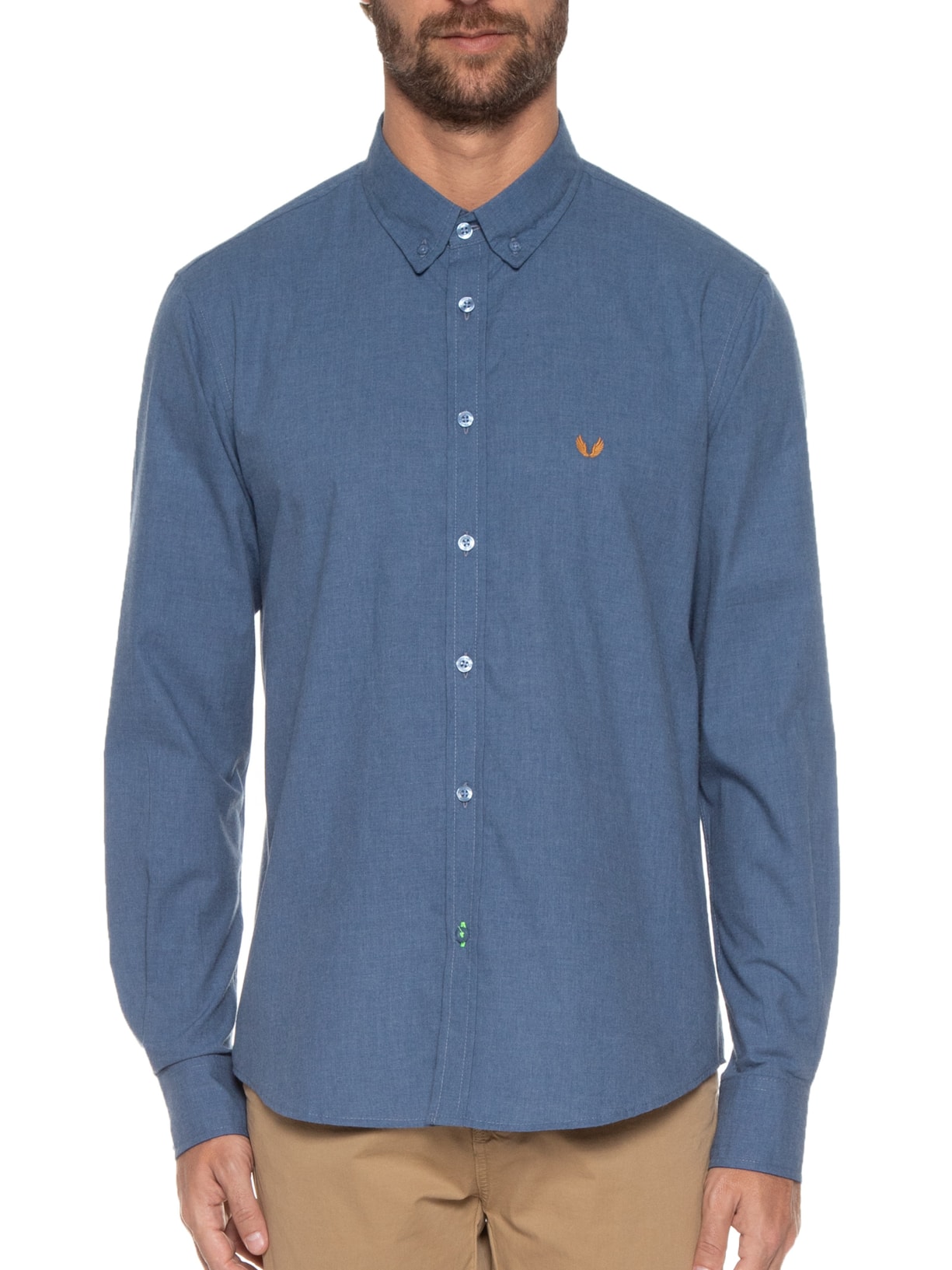 Camisa Masculina Fun Flanel Mayer Azul Spirito Santo