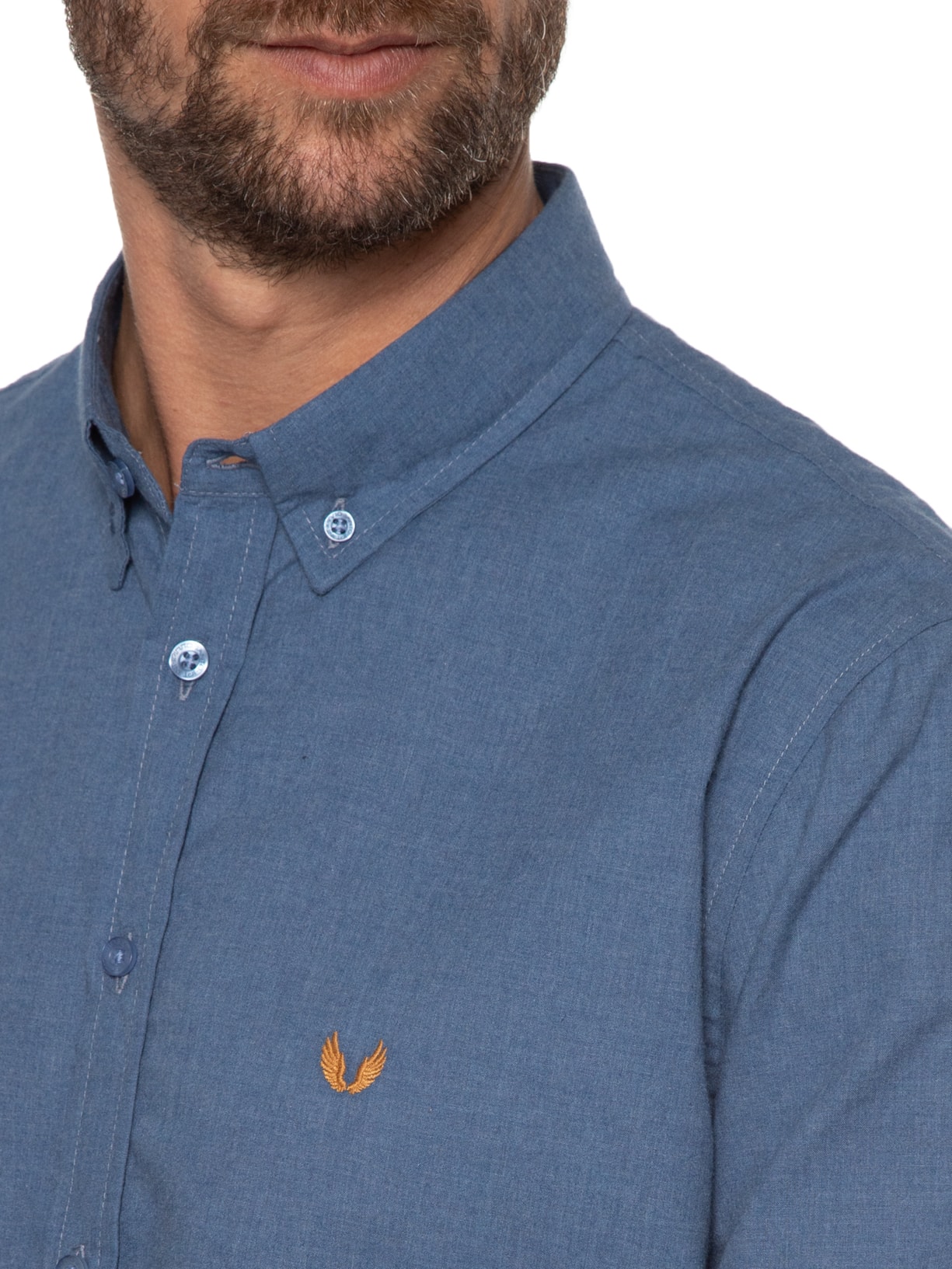 Camisa Masculina Fun Flanel Mayer Azul Spirito Santo