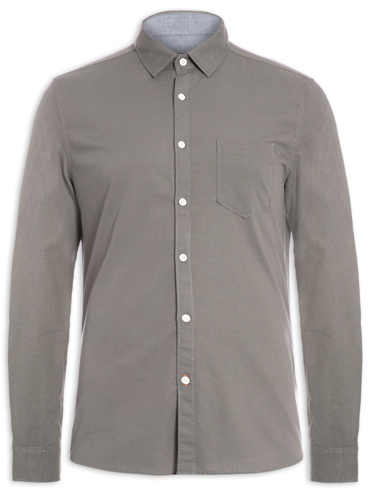 Camisa Masculina Garcia Dobby - Cinza