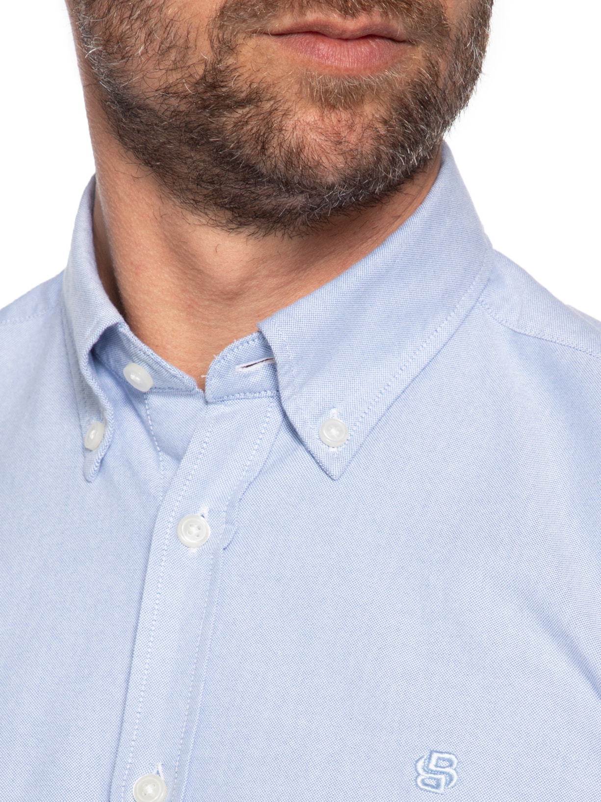 Camisa Masculina H-Liam 01 Azul Boss