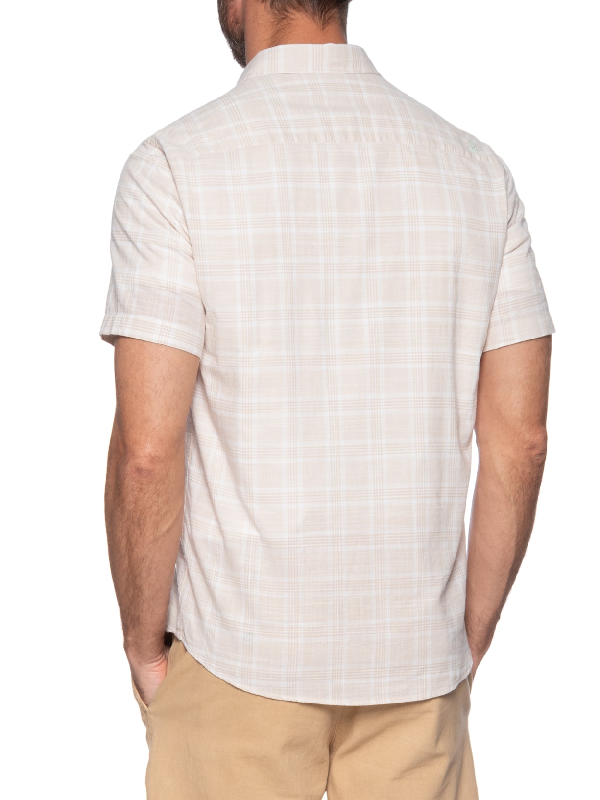 Camisa Masculina Hamê Bege Pineapple