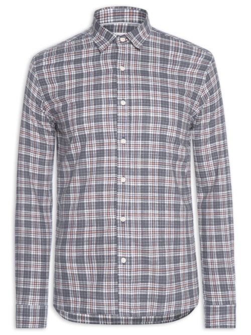 Camisa Masculina Hamê Toronto Xadrez - Azul