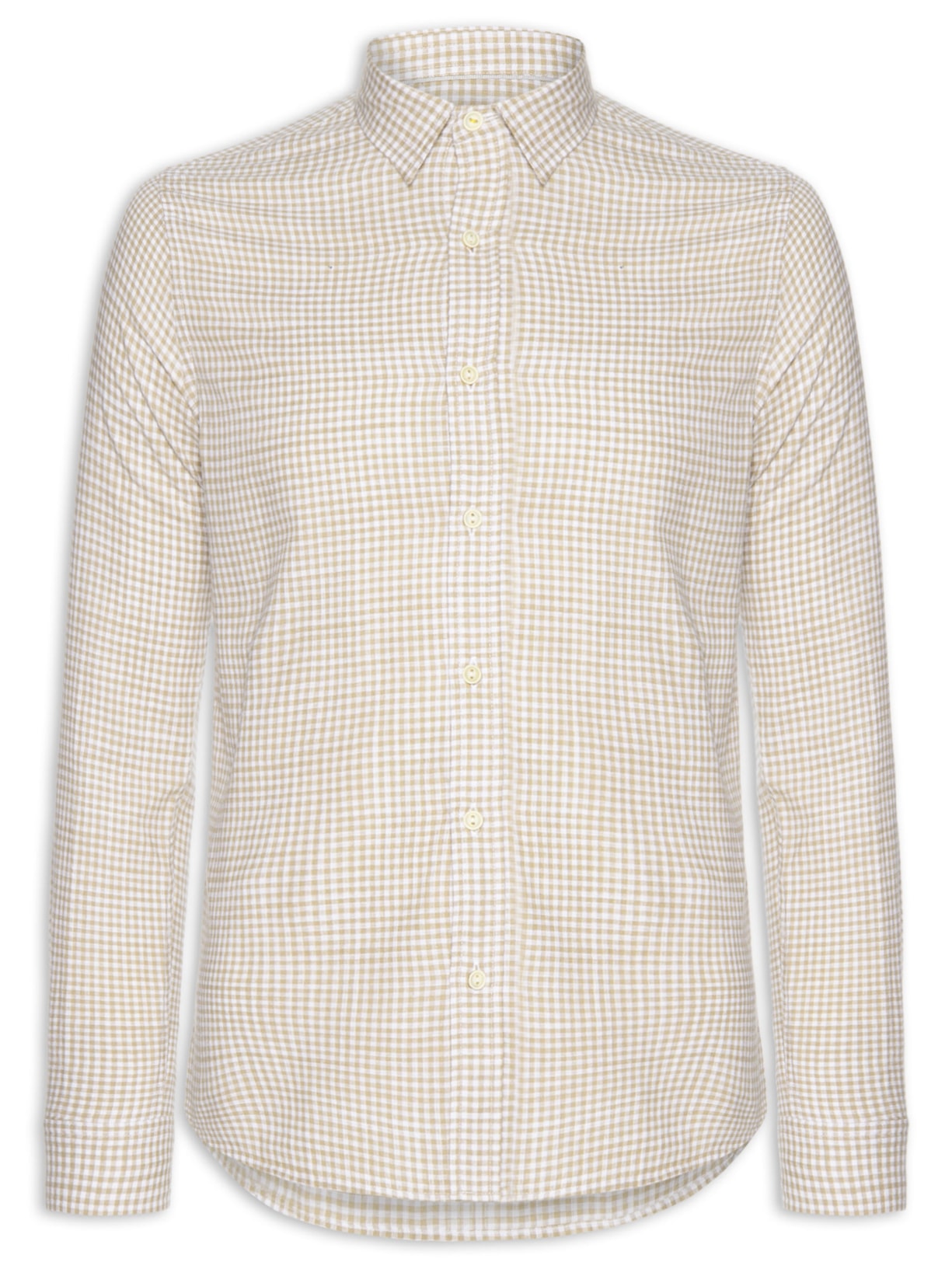 Camisa Masculina Hamê Vichy - Bege