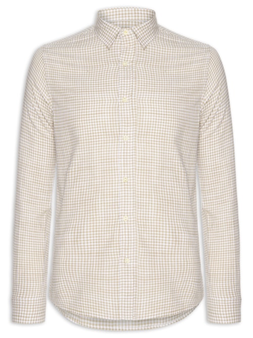 Camisa Masculina Hamê Vichy - Bege