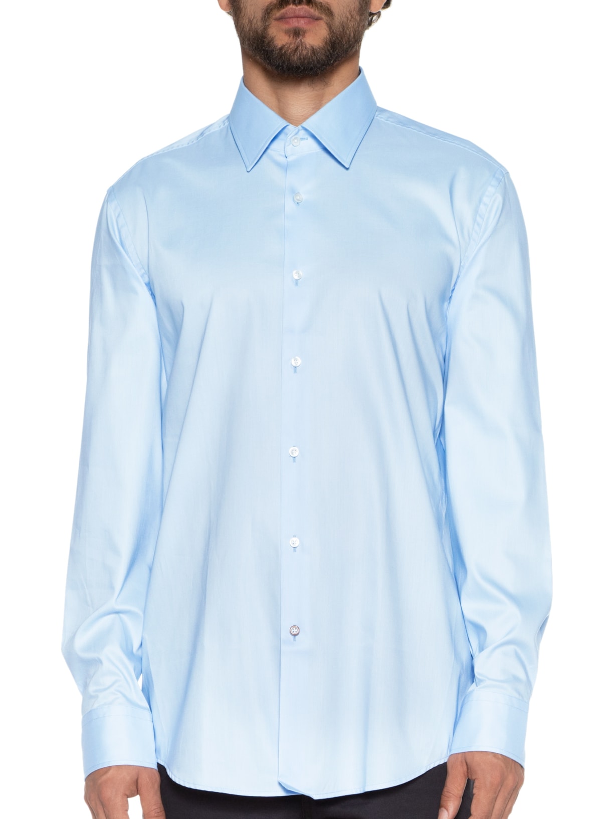 Camisa Masculina Hank Kent Azul Boss
