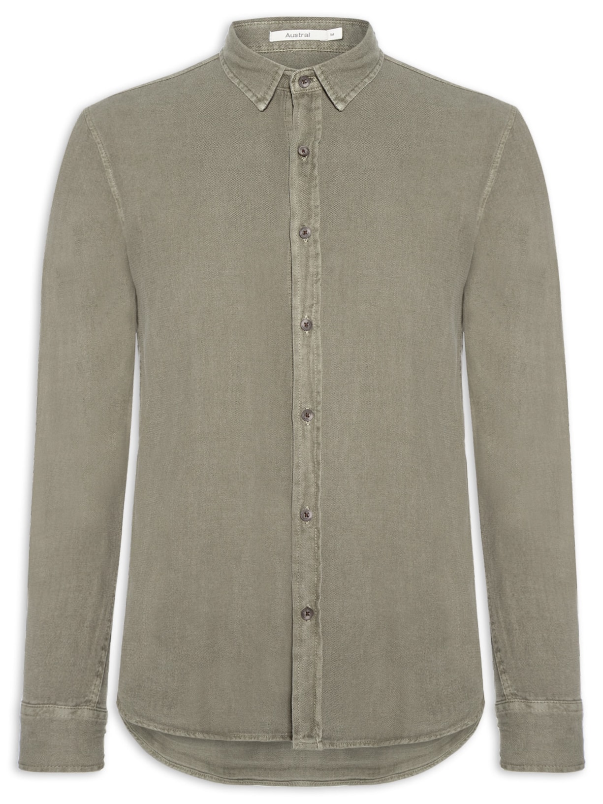 Camisa Masculina Havana II Manga Longa Verde Austral