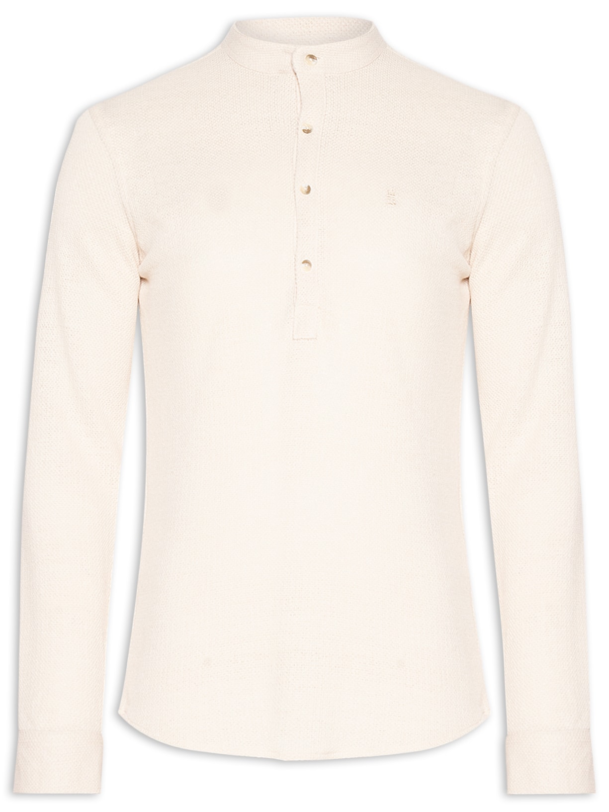 Camisa Masculina Henley Santorini - Bege