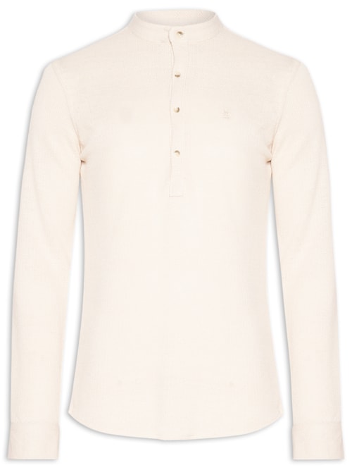 Camisa Masculina Henley Santorini - Bege
