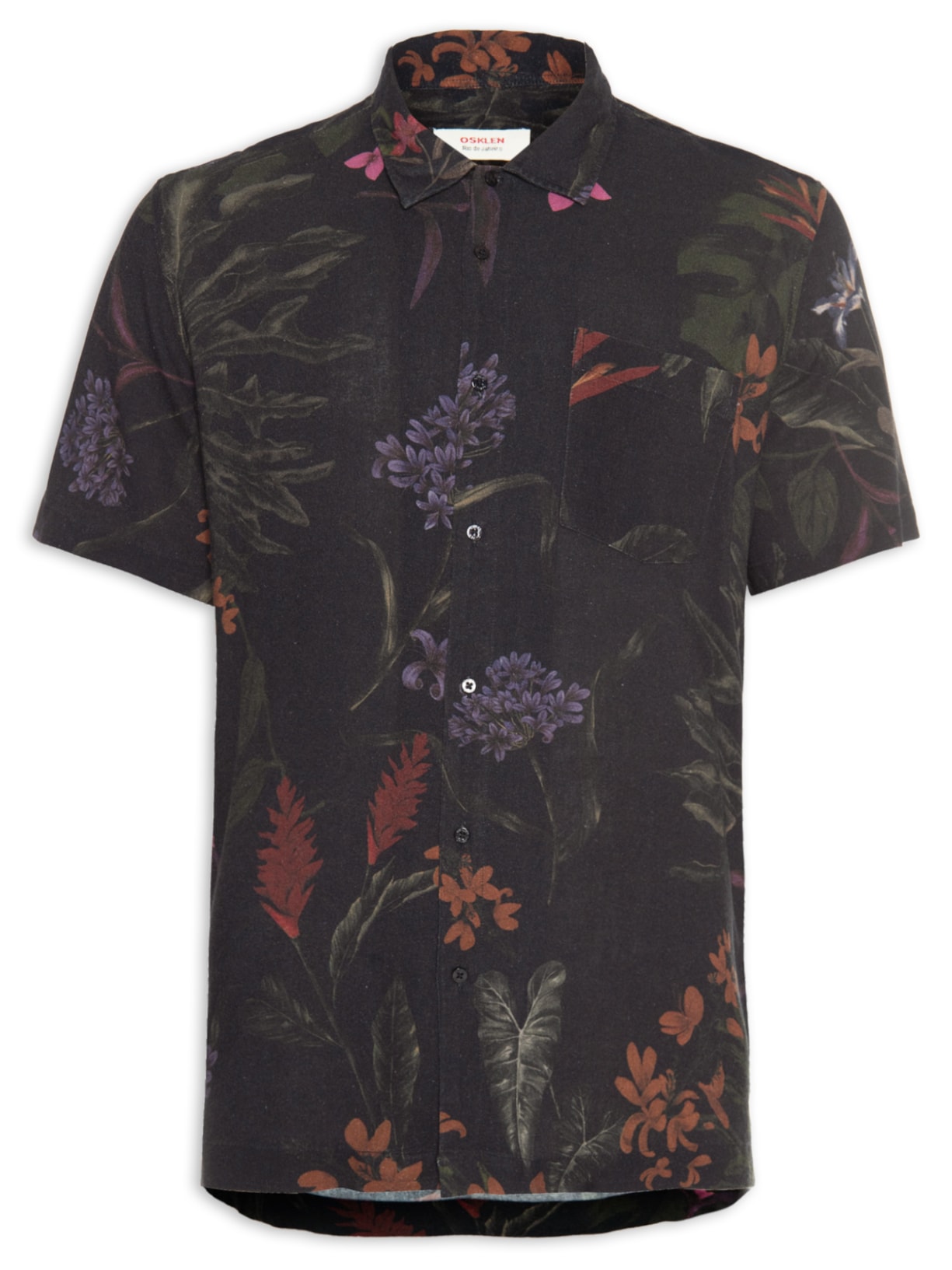 Camisa Masculina Jardim Noturno - Preto