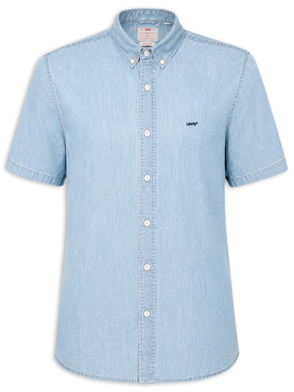 Camisa Masculina Jeans Authentic Button Down Azul Levi's