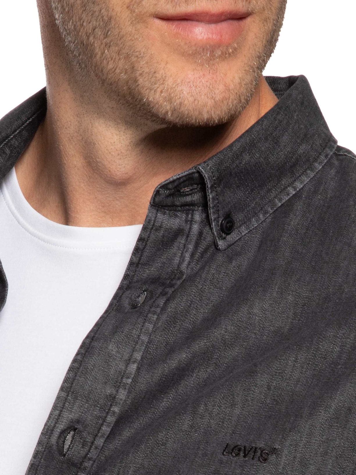 Camisa Masculina Jeans Authentic Button Preto Levi's