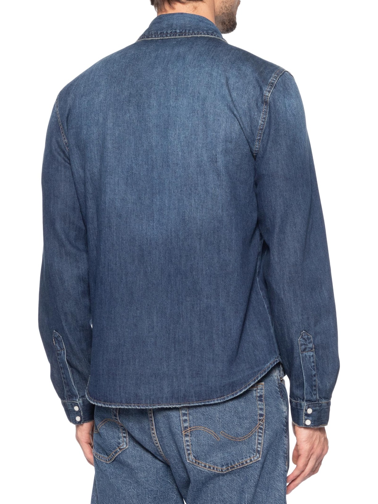 Camisa Masculina Jeans Azul Calvin Klein Jeans
