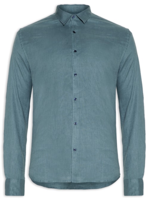 Camisa Masculina Jeans Itamonte - Azul