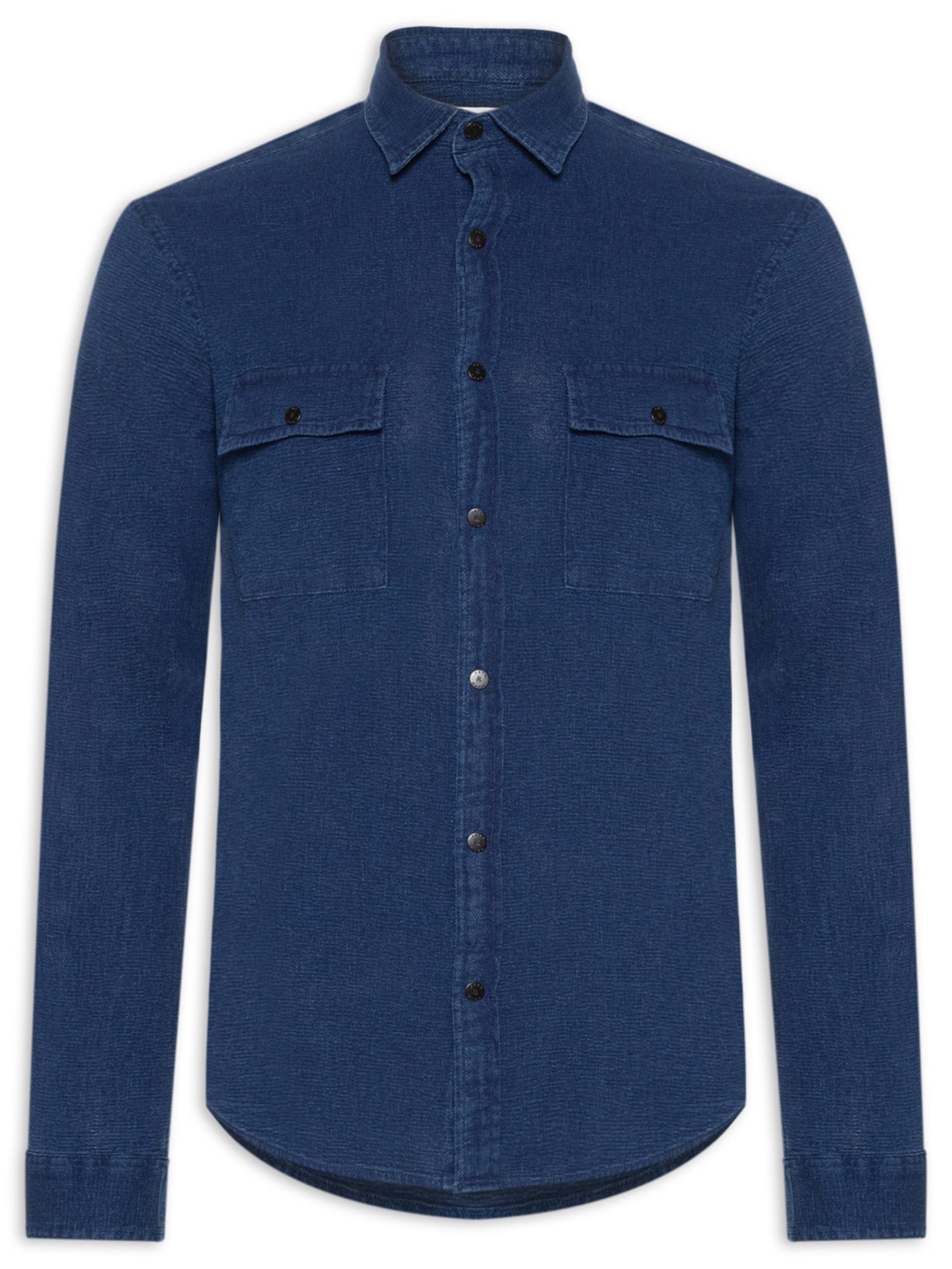 Camisa Masculina Jeans Itamonte - Azul