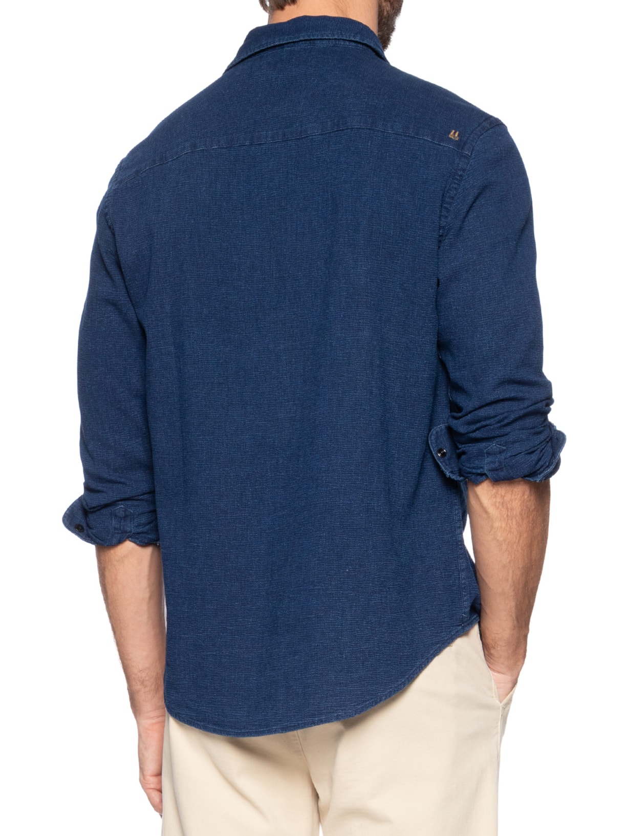 Camisa Masculina Jeans Itamonte Azul Foxton