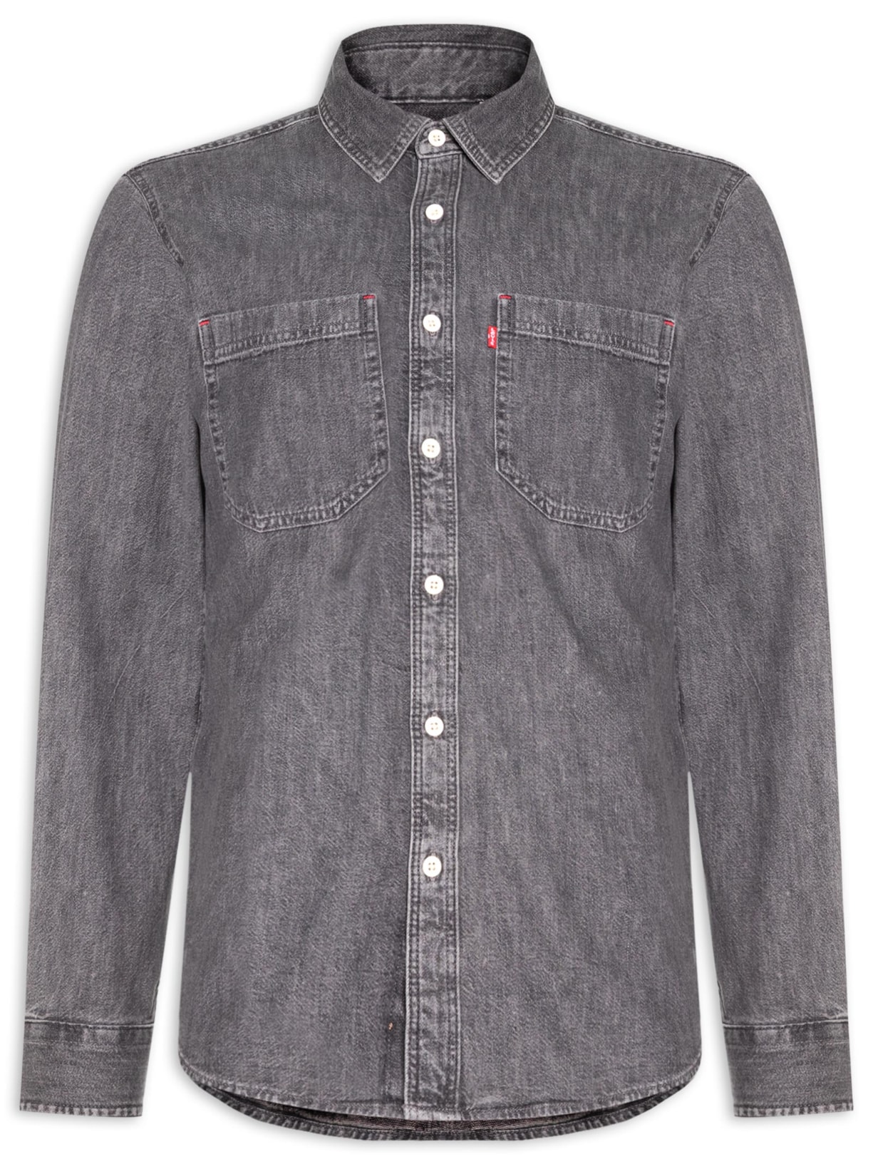 Camisa Masculina Jeans Relaxed Fit Mariposa Worker Preto Levi's