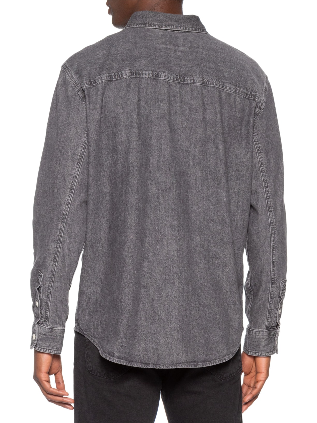 Camisa Masculina Jeans Relaxed Fit Mariposa Worker Preto Levi's