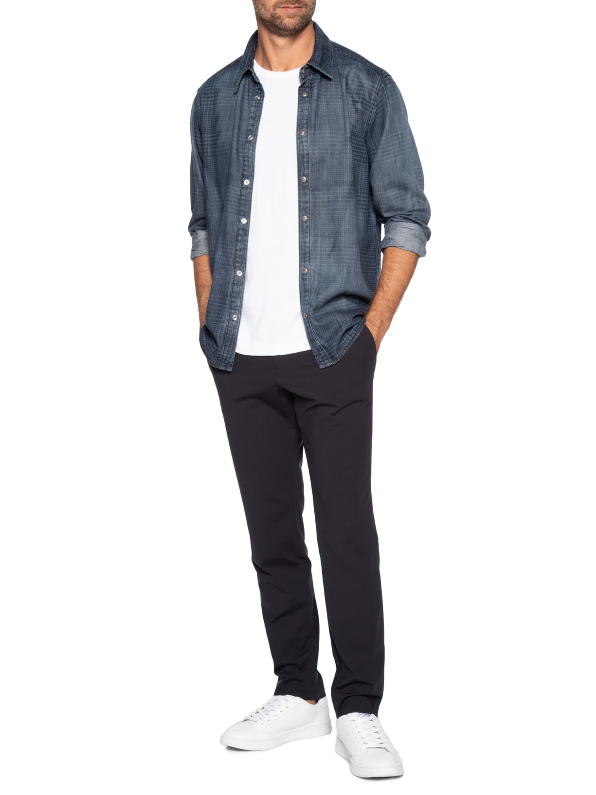 Camisa Masculina Jeans Simply-S13 Azul Diesel
