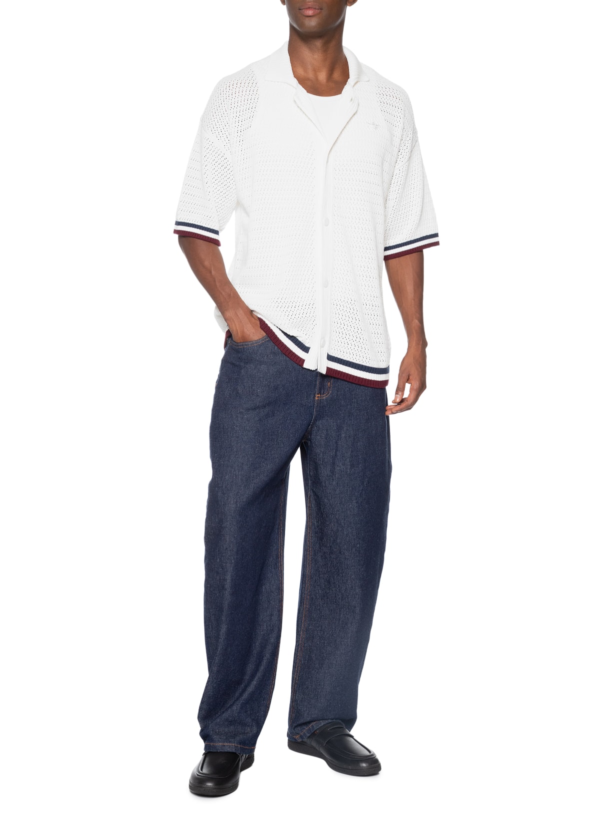 Camisa Masculina Jersey Crocket Sports Branco Adidas Originals
