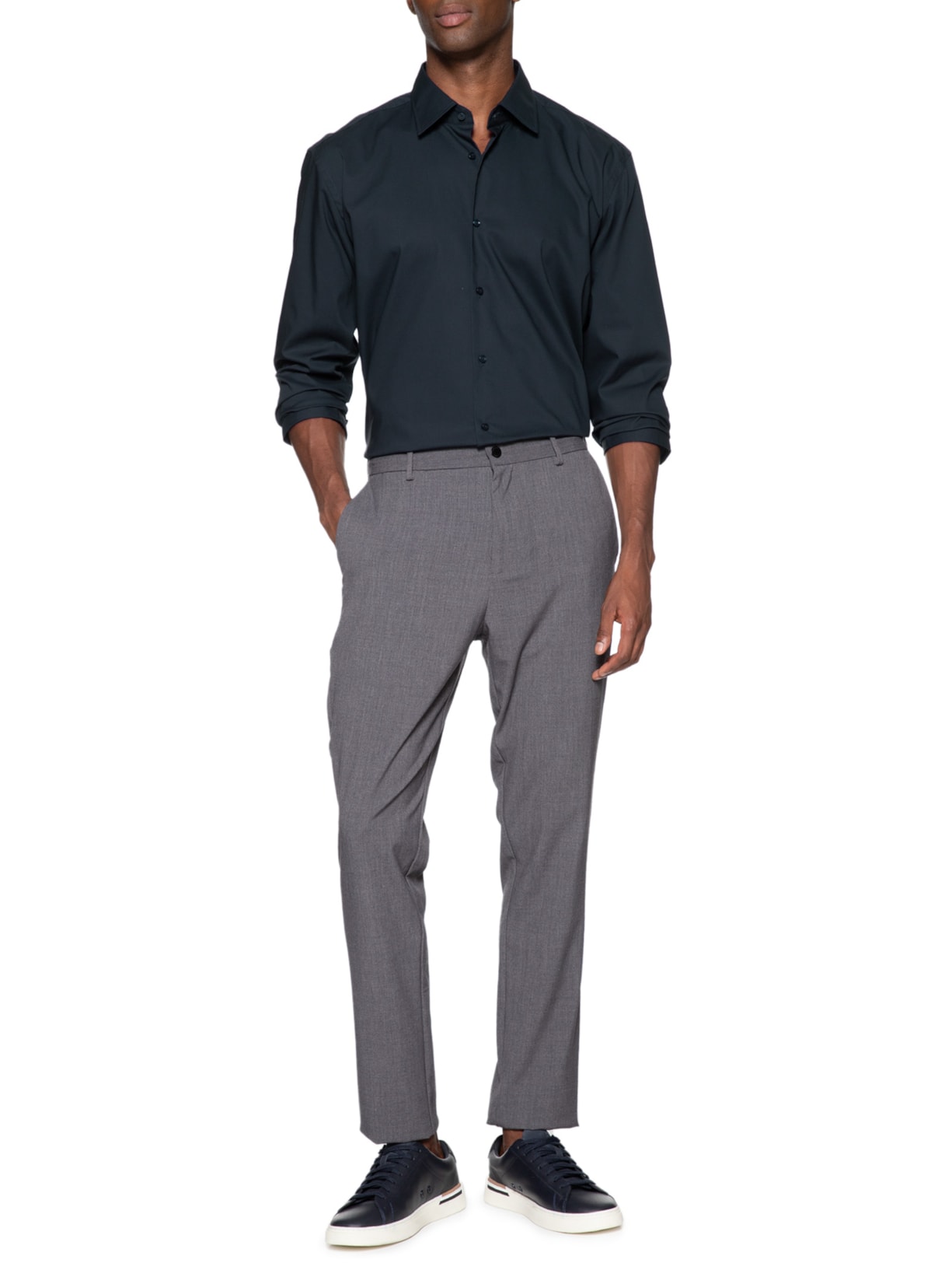 Camisa Masculina Joe Kent Azul Boss