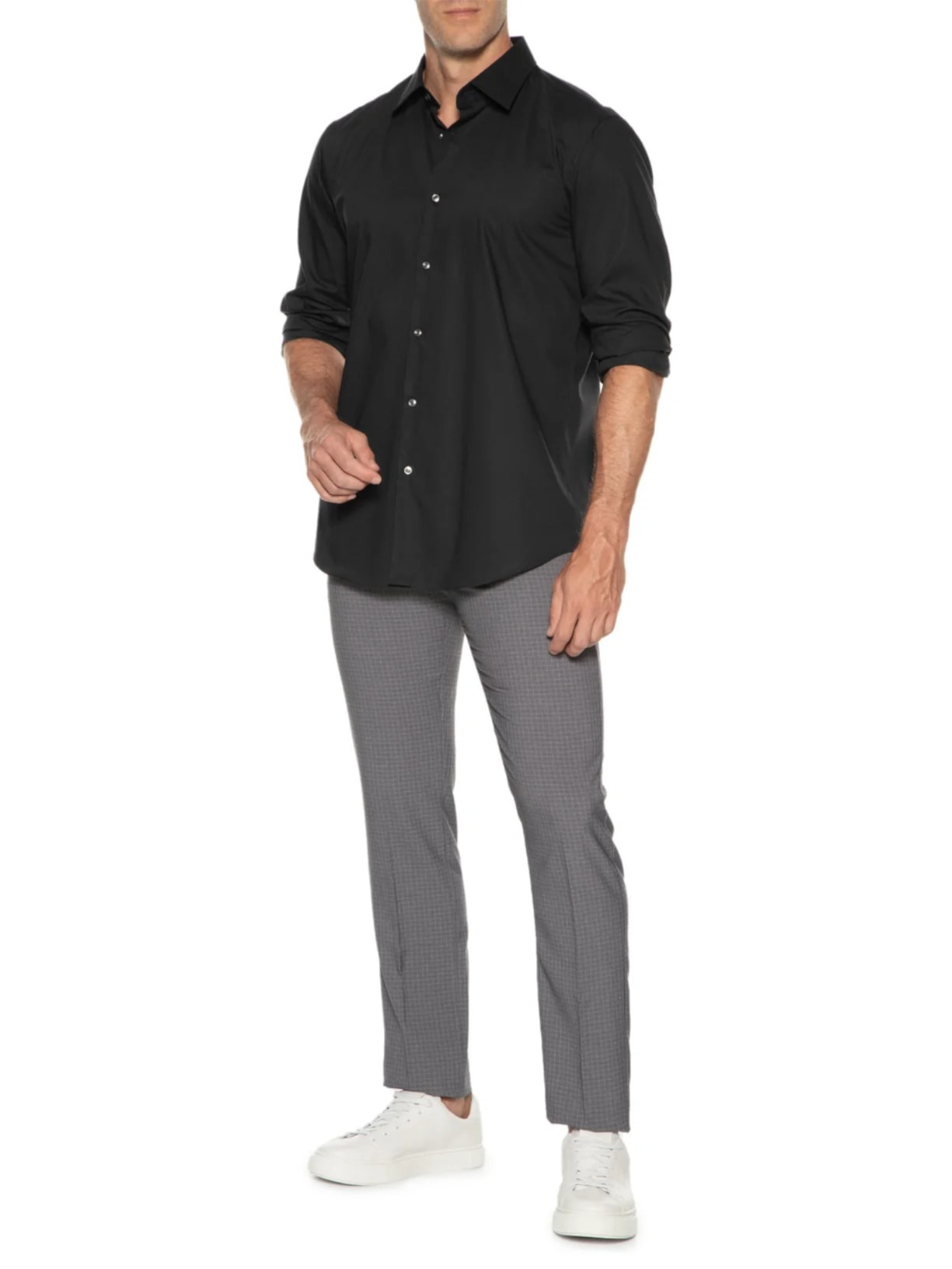 Camisa Masculina Joe Kent Preto Boss