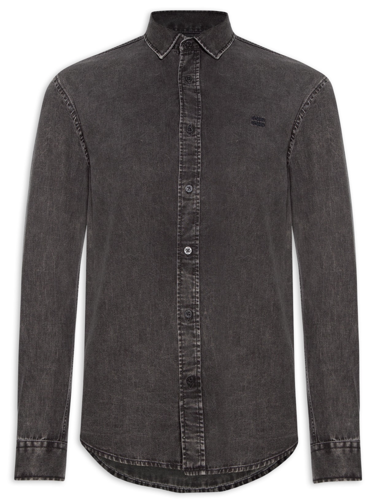 Camisa Masculina Kevin - Cinza