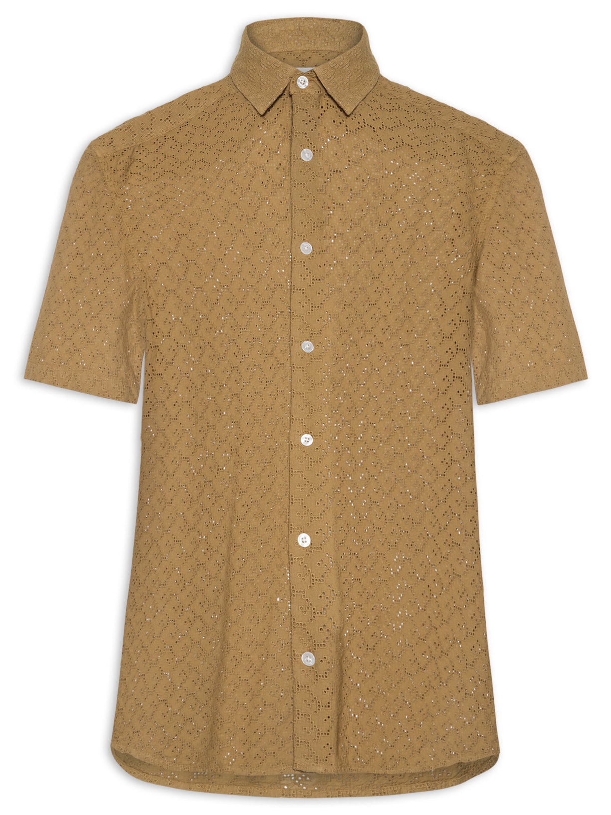 Camisa Masculina Laise Nature Marrom Foxton