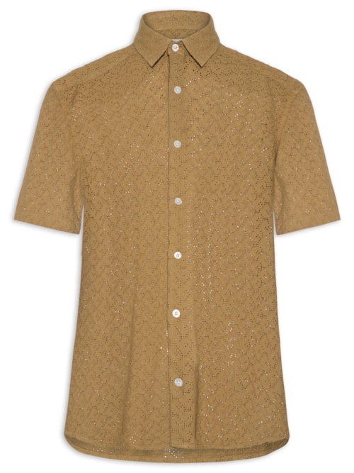 Camisa Masculina Laise Nature - Marrom