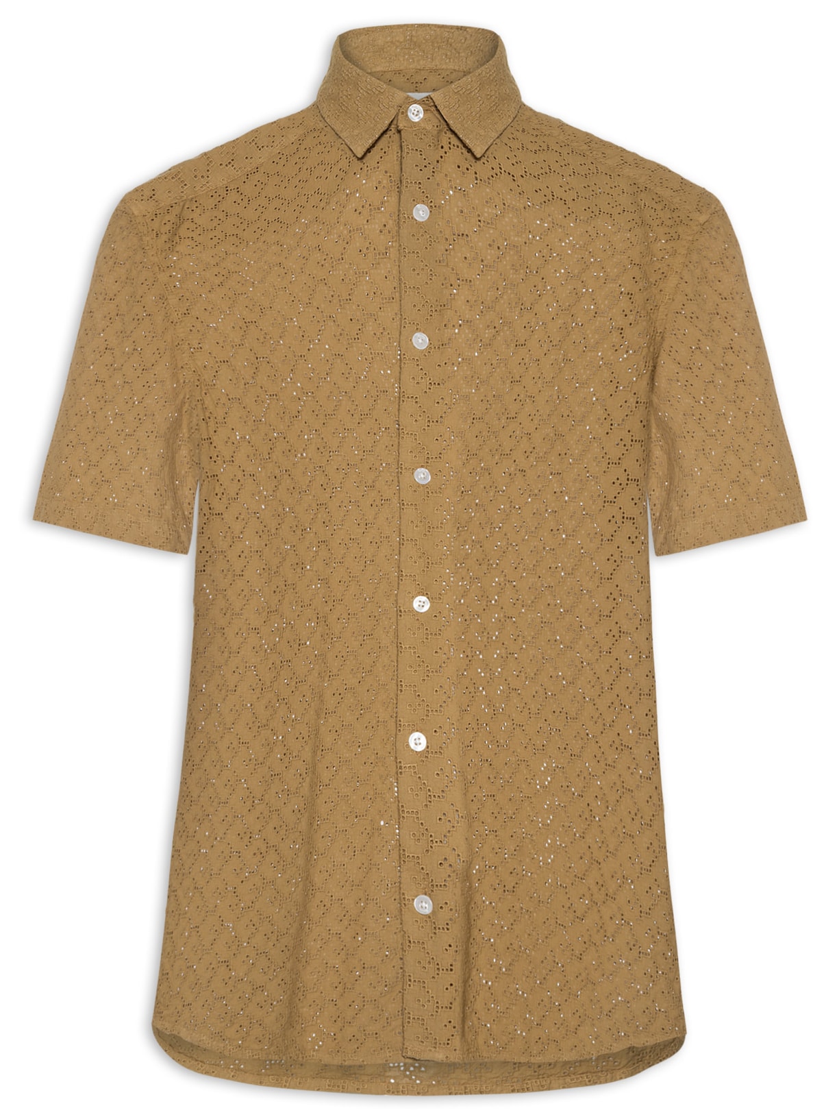 Camisa Masculina Laise Nature - Marrom