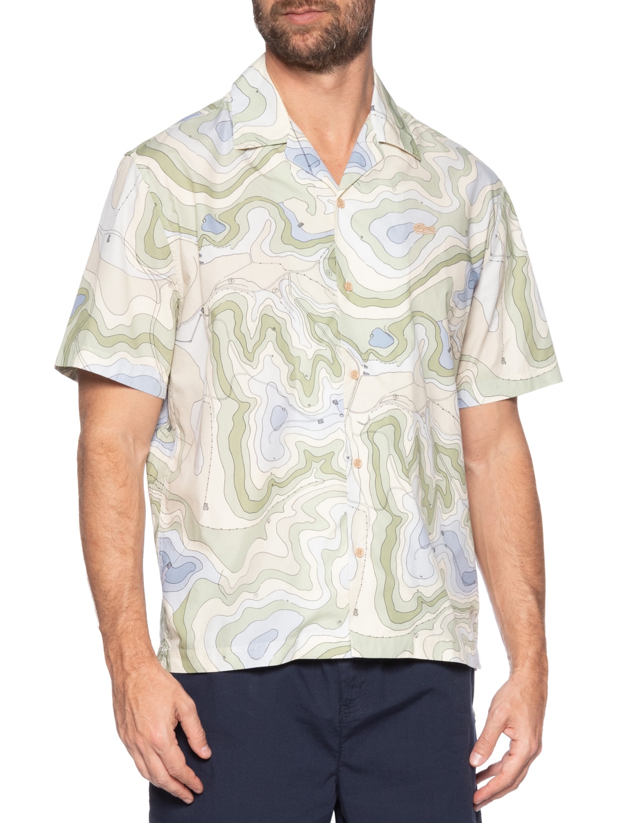 Camisa Masculina Landscape Verde Lacoste