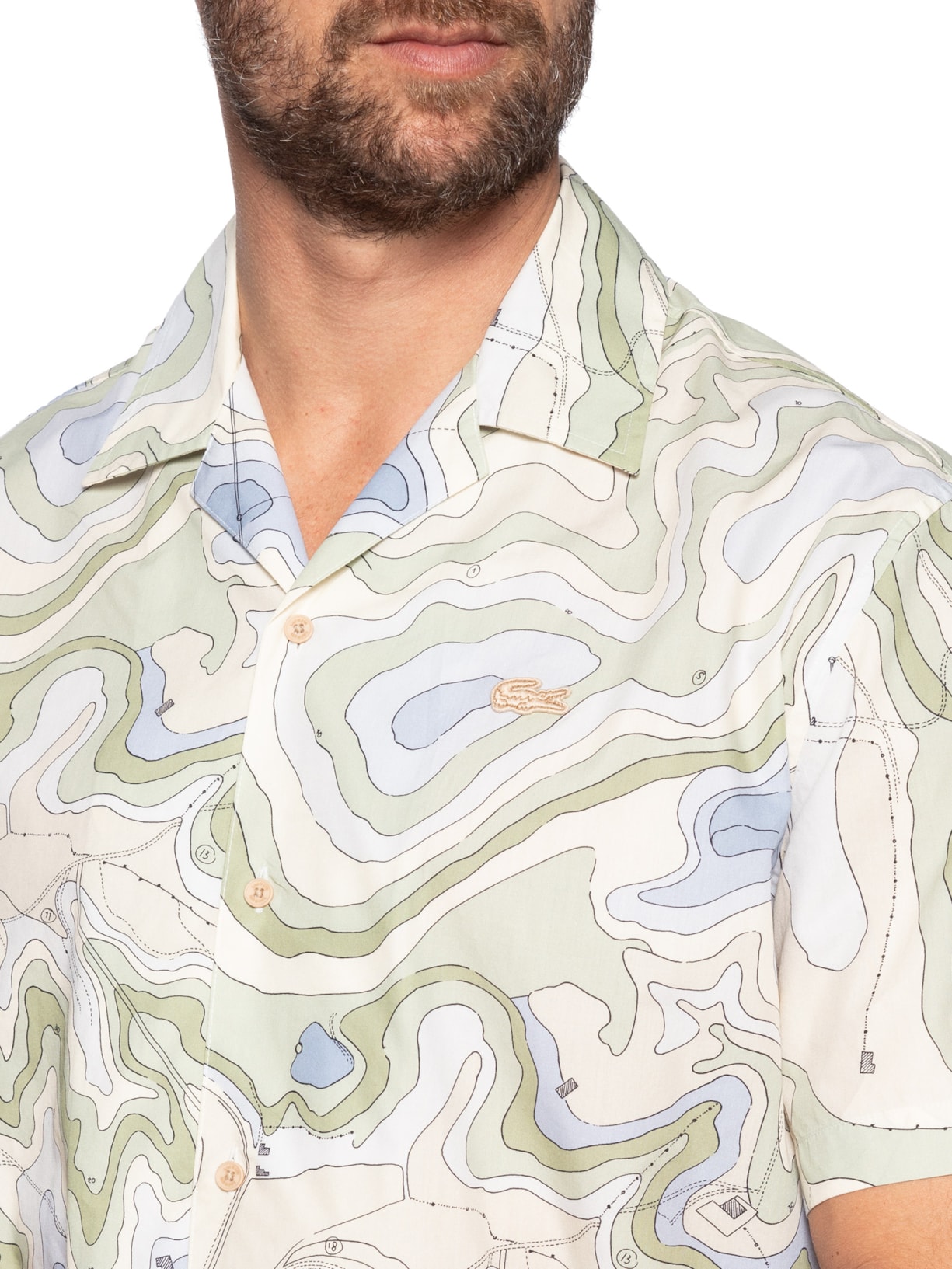 Camisa Masculina Landscape Verde Lacoste