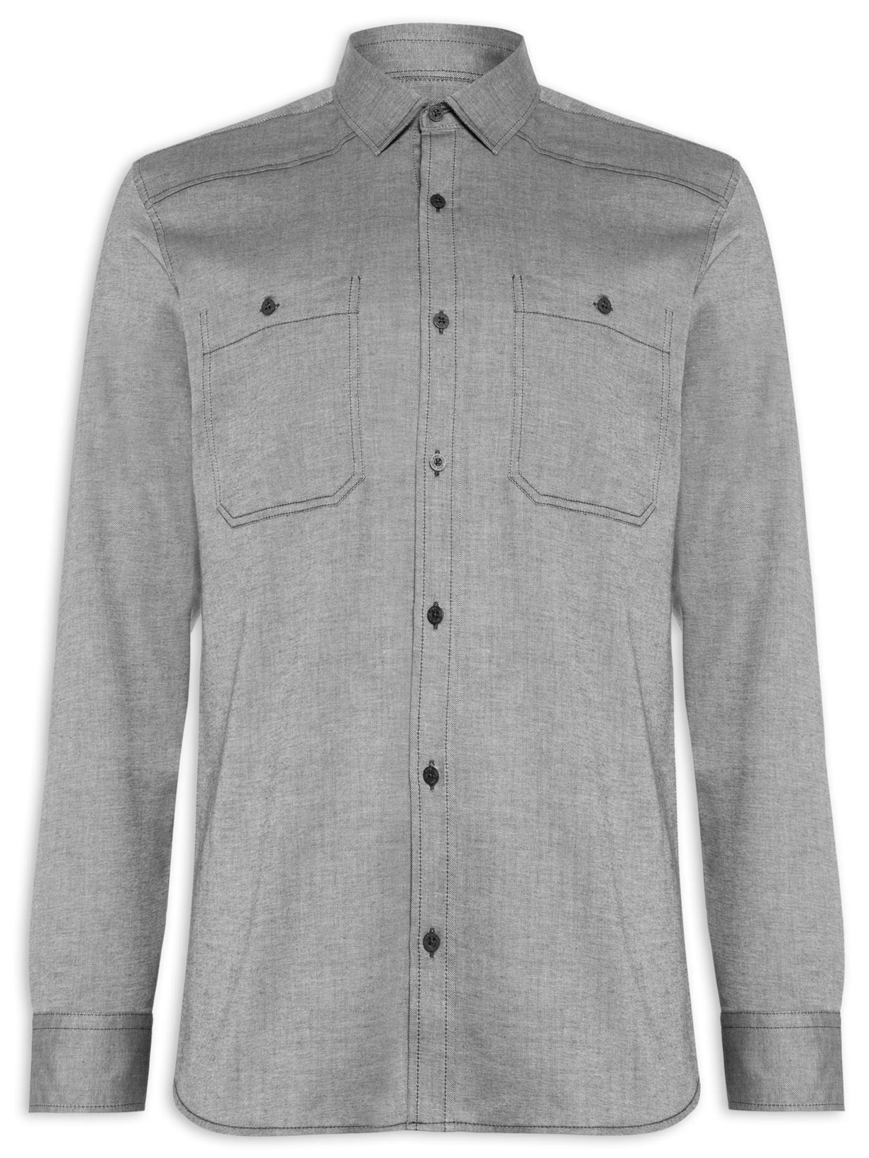 Camisa Masculina Lean - Cinza