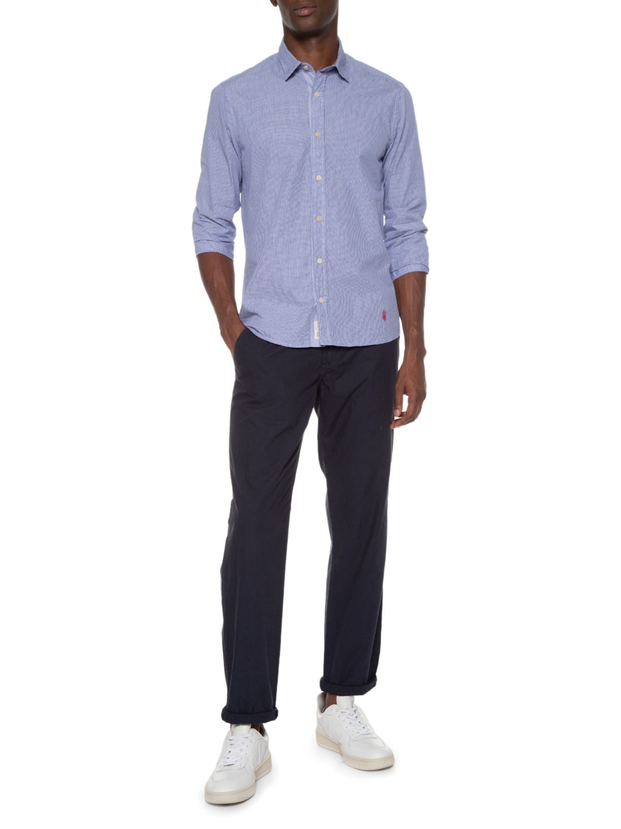 Camisa Masculina Leblon Azul Pineapple