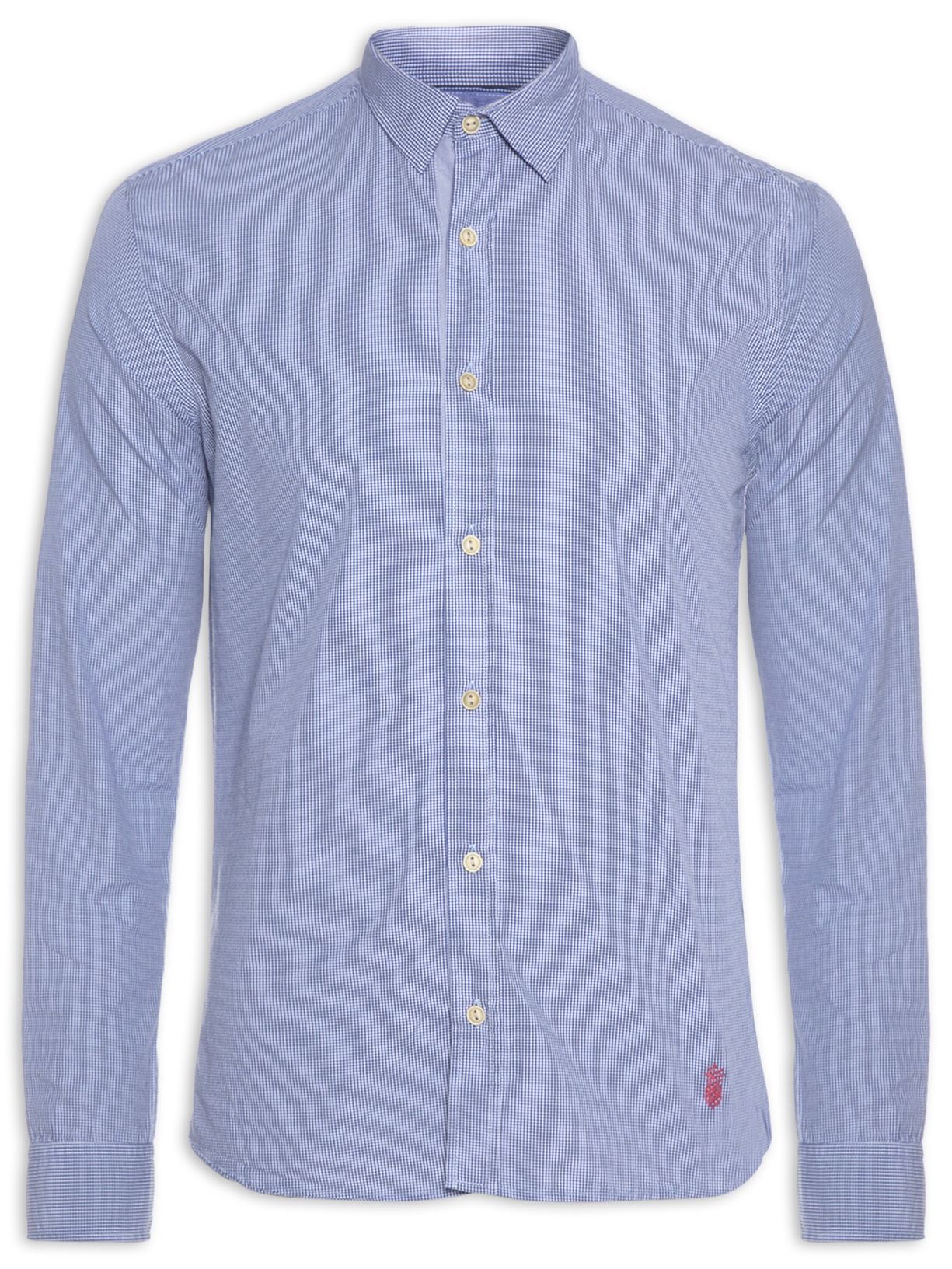 Camisa Masculina Leblon Azul Pineapple