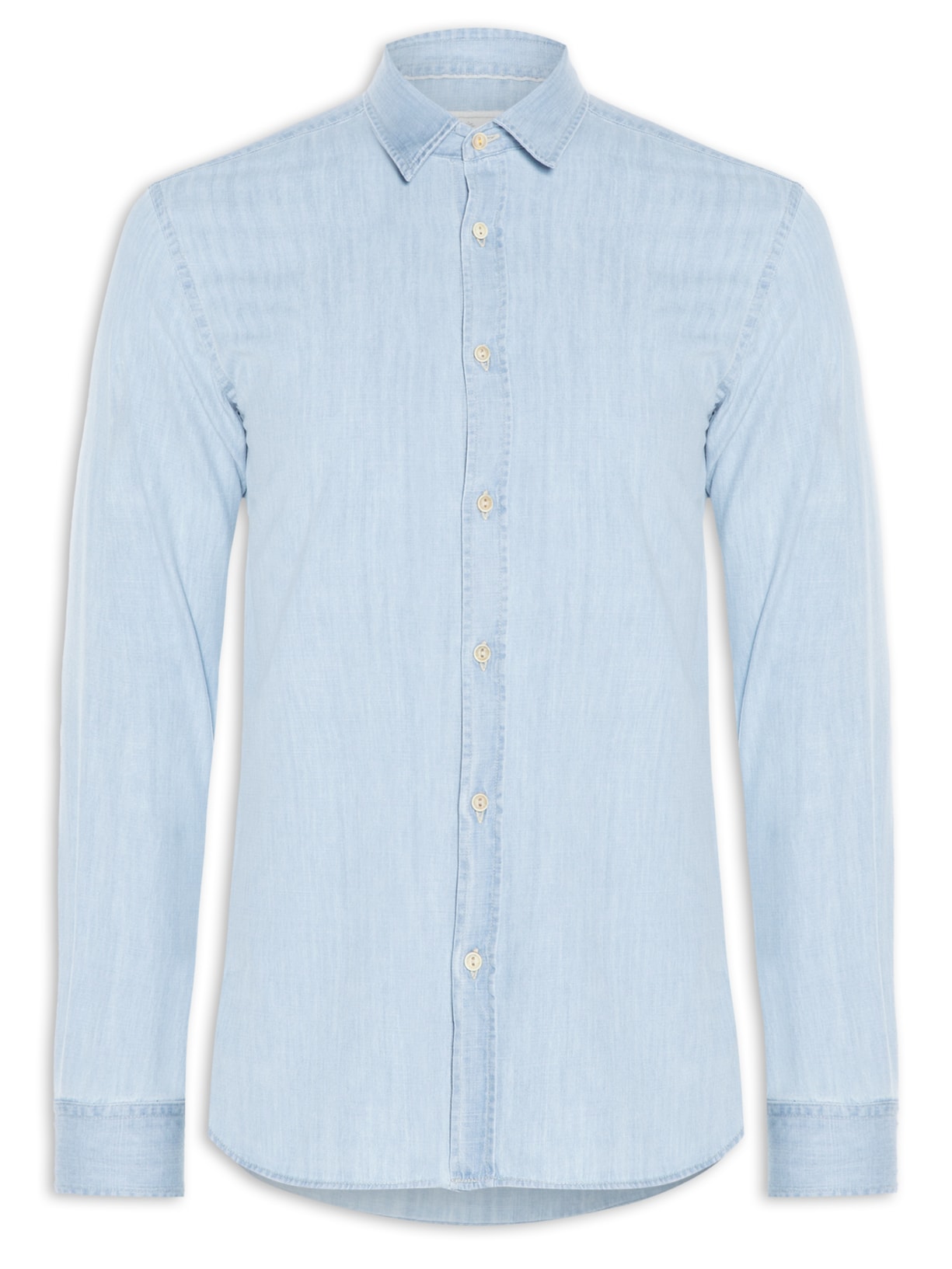 Camisa Masculina Light Jeans - Azul