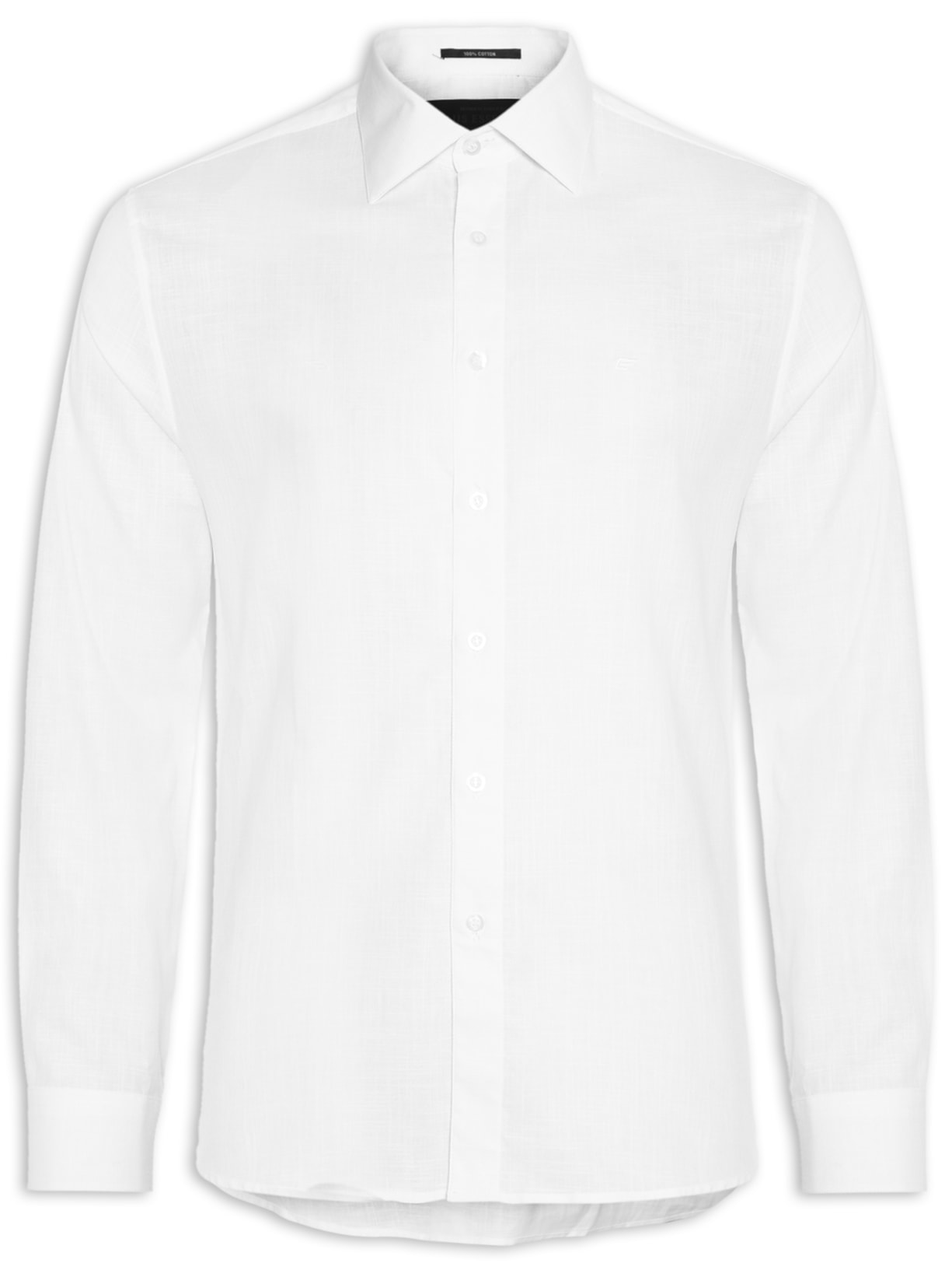 Camisa Masculina Linen Like Classic Italian - Branco